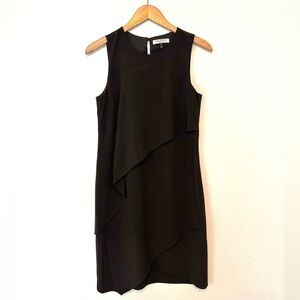 Halston Heritage Black Asymmetrical Dress